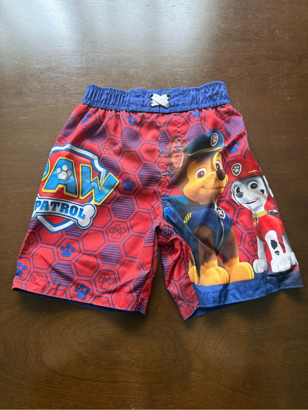 Nickelodeon Paw Patrol Red & Blue Boys Swim Trunks